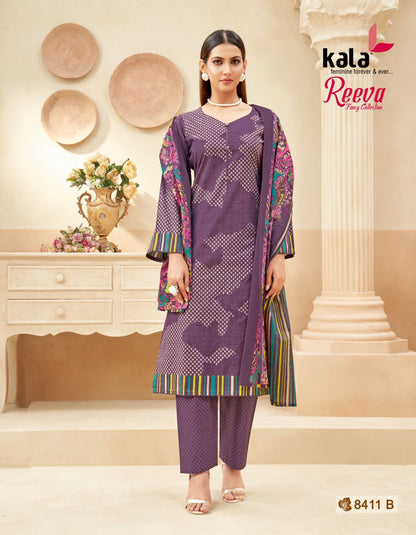Reeva Kala Cotton Karachi Salwar Suits Manufacturer Gujarat