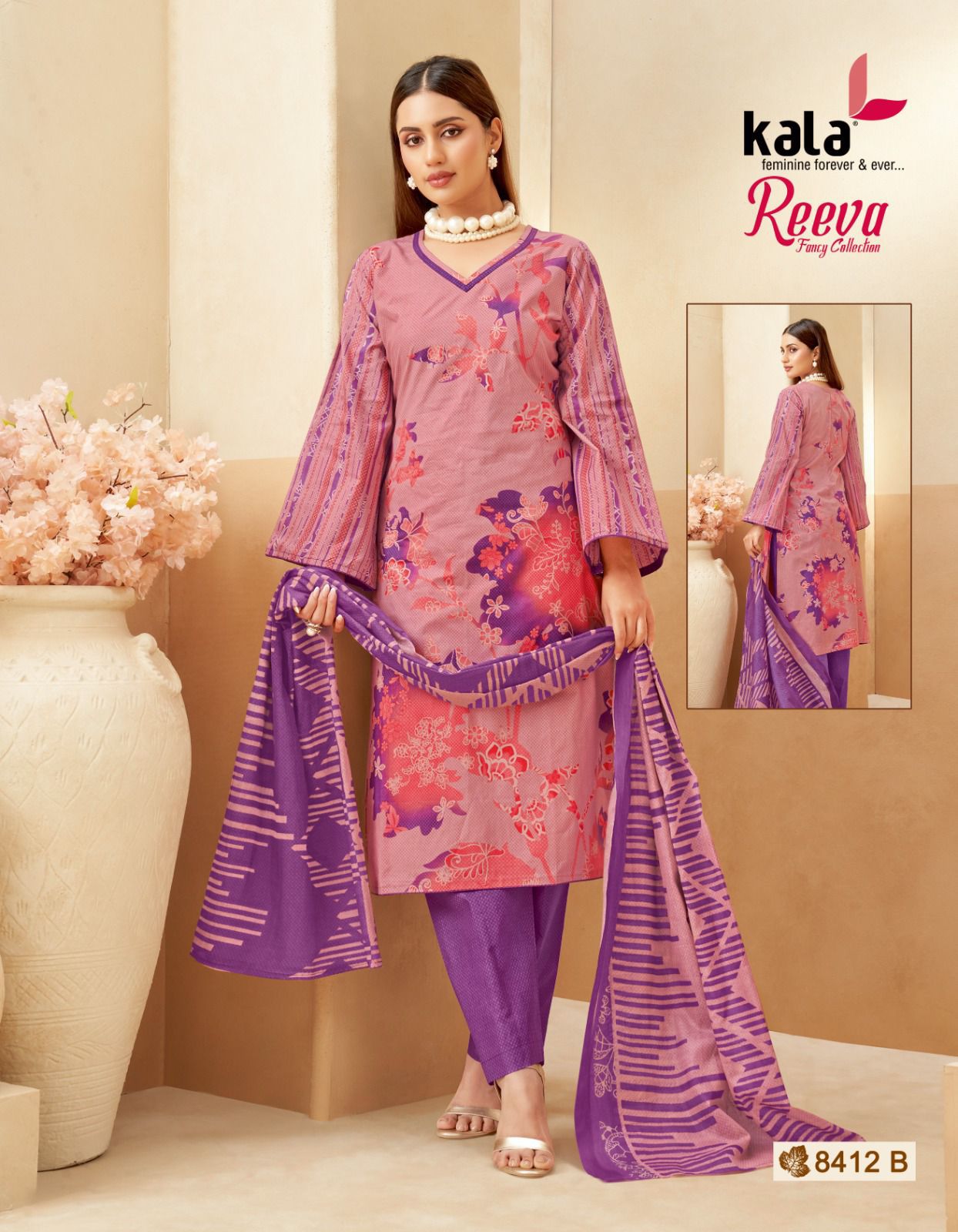 Reeva Kala Cotton Karachi Salwar Suits Manufacturer Gujarat