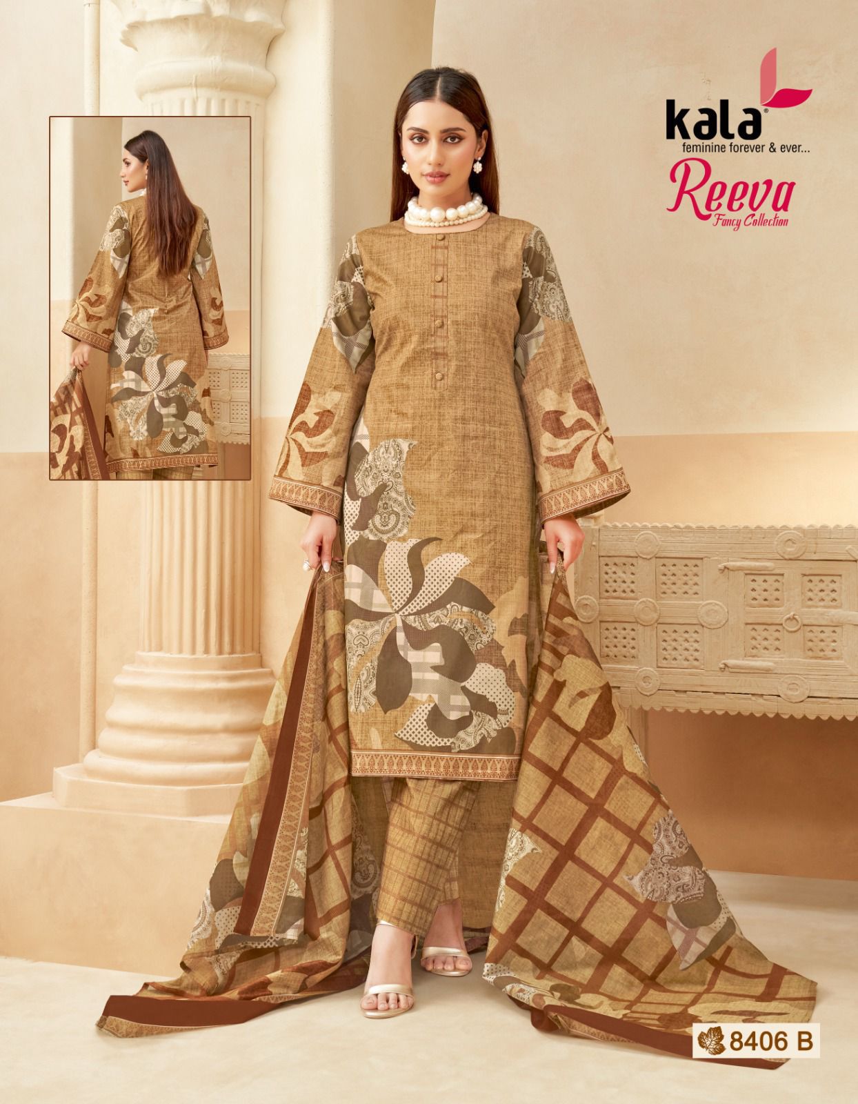 Reeva Kala Cotton Karachi Salwar Suits Manufacturer Gujarat