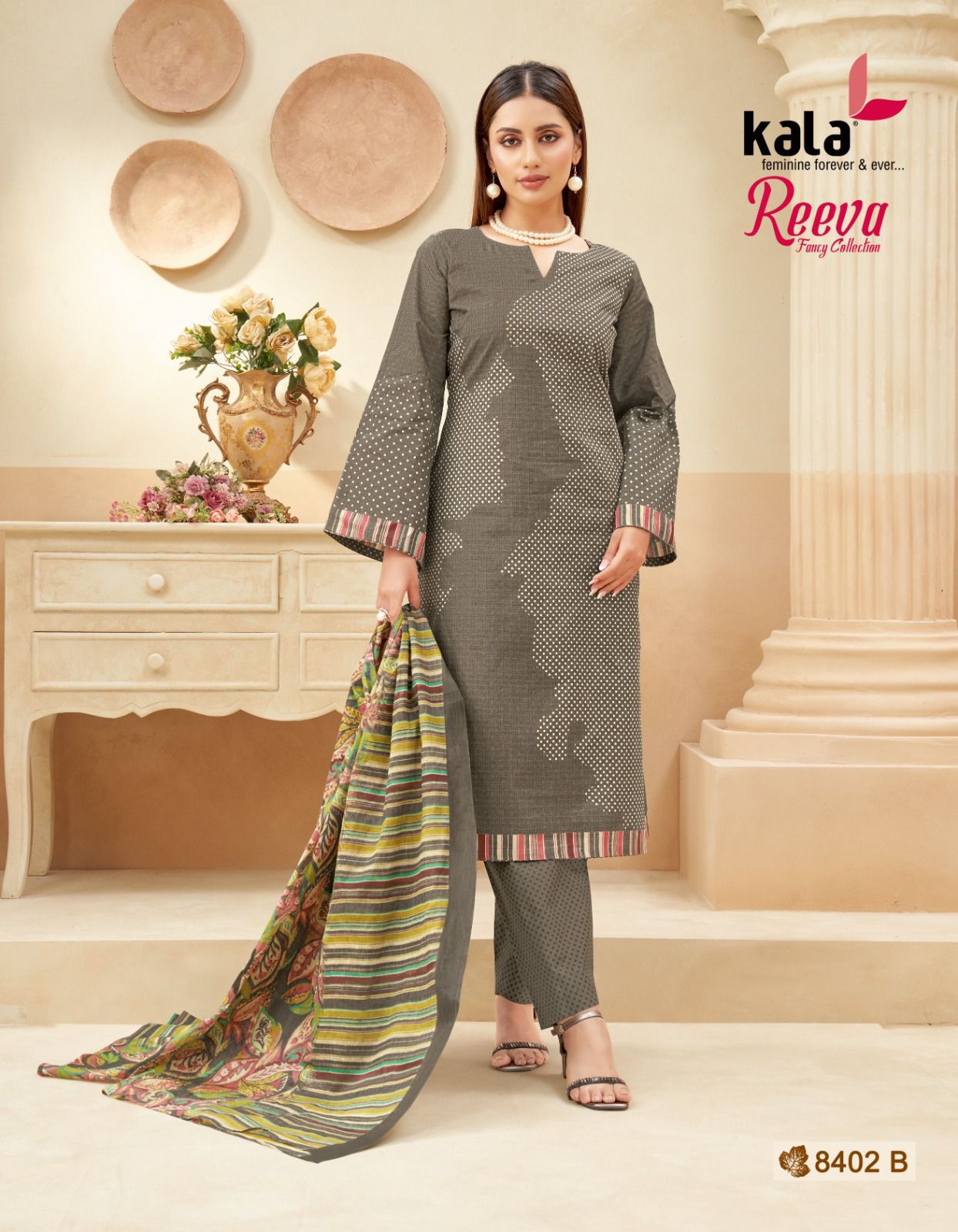 Reeva Kala Cotton Karachi Salwar Suits Manufacturer Gujarat