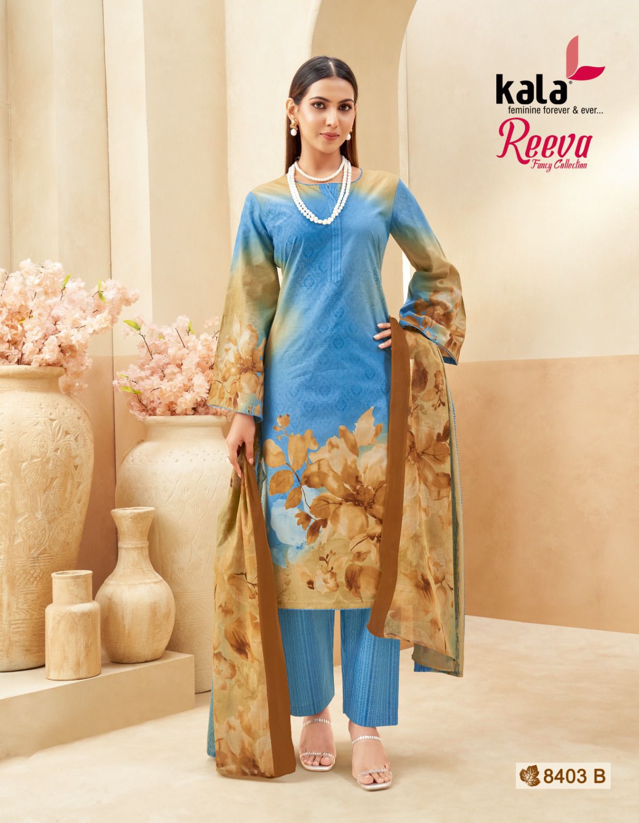 Reeva Kala Cotton Karachi Salwar Suits Manufacturer Gujarat