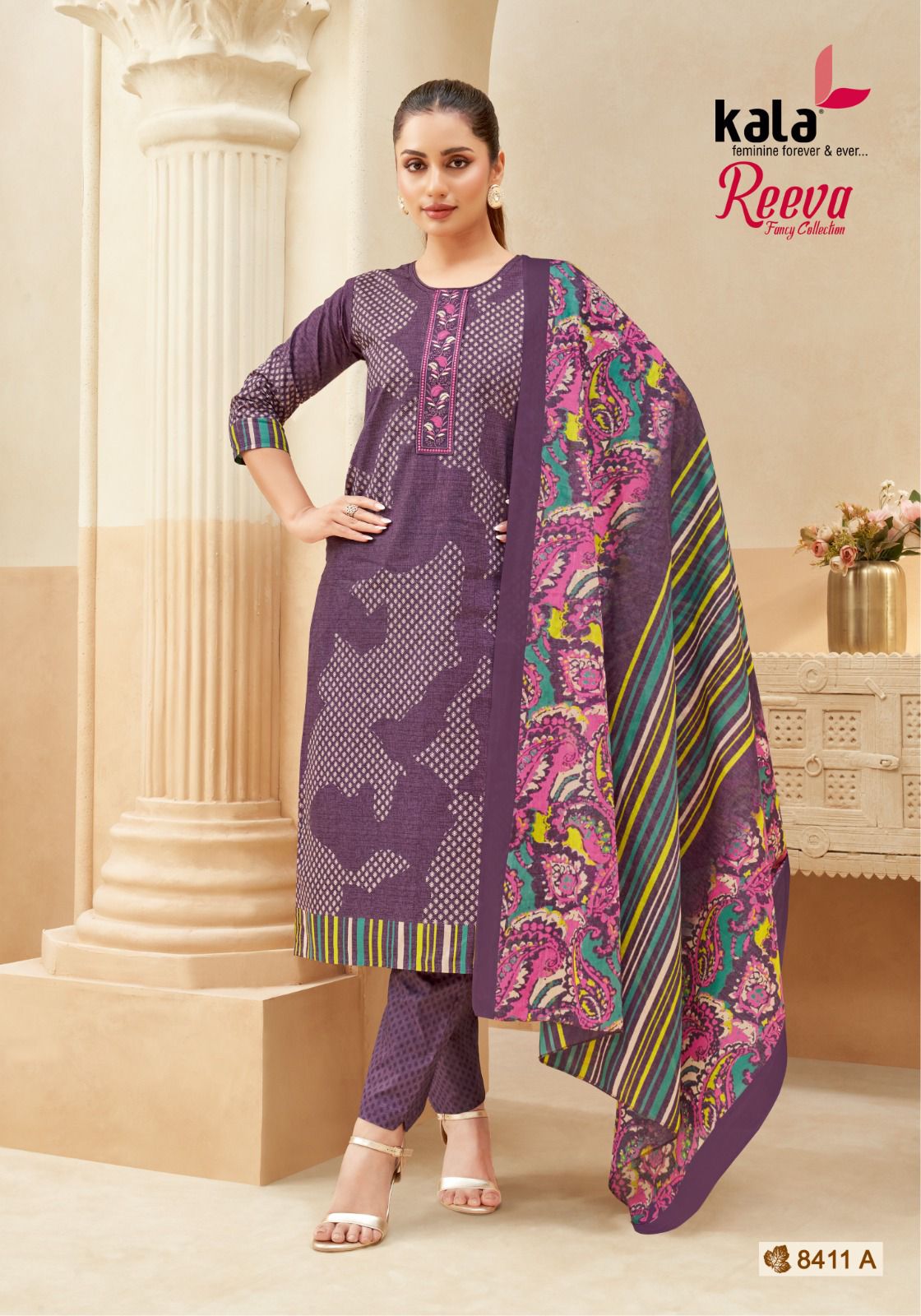 Reeva Vol 1 Kala Readymade Cotton Pant Suits Manufacturer India