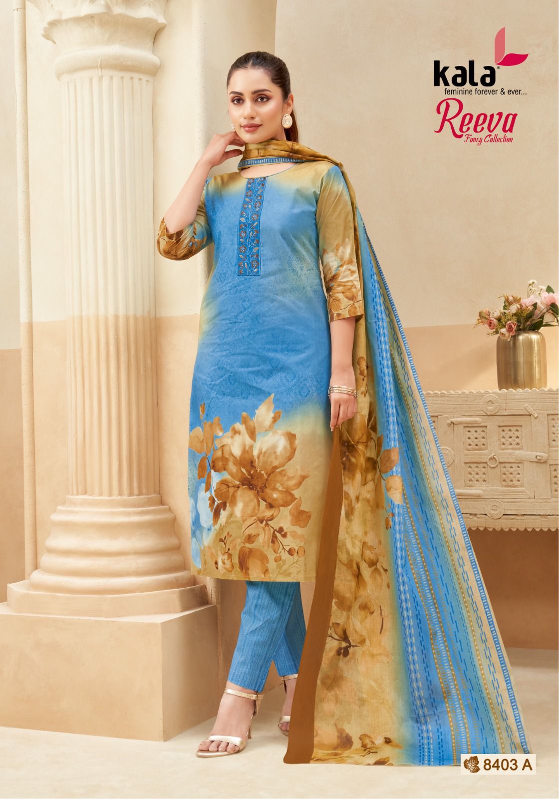 Reeva Vol 1 Kala Readymade Cotton Pant Suits Manufacturer India