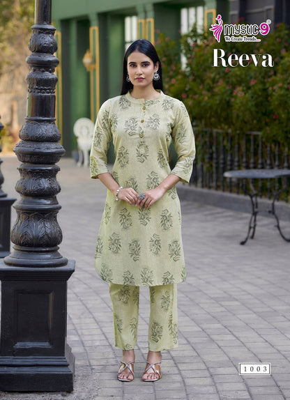 Reeva Vol 1 Mystic 9 Cotton Co Ord Set Exporter