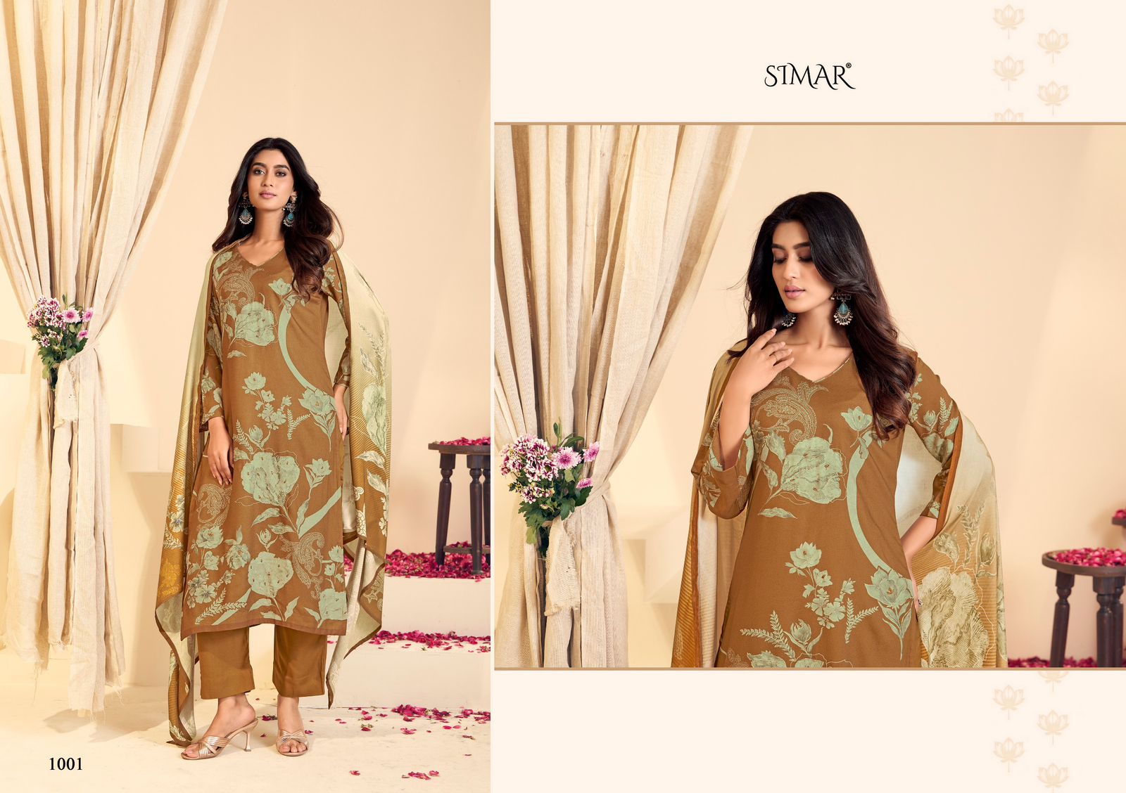 Reewaj Simar Pashmina Suits Wholesale Price