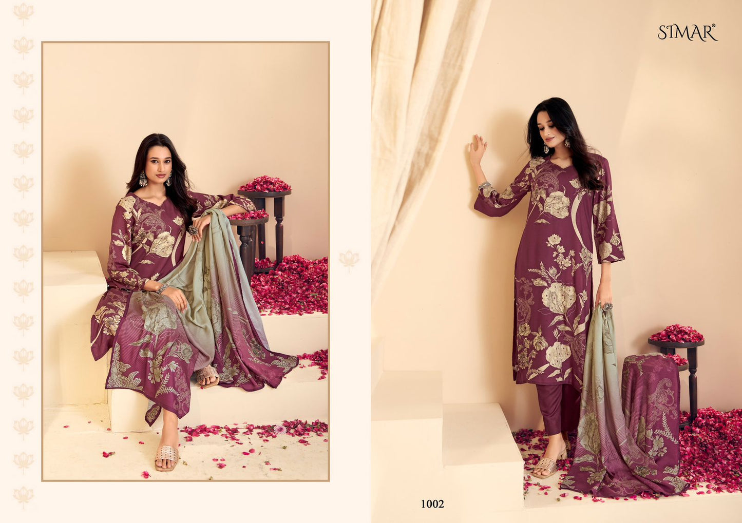 Reewaj Simar Pashmina Suits Wholesale Price