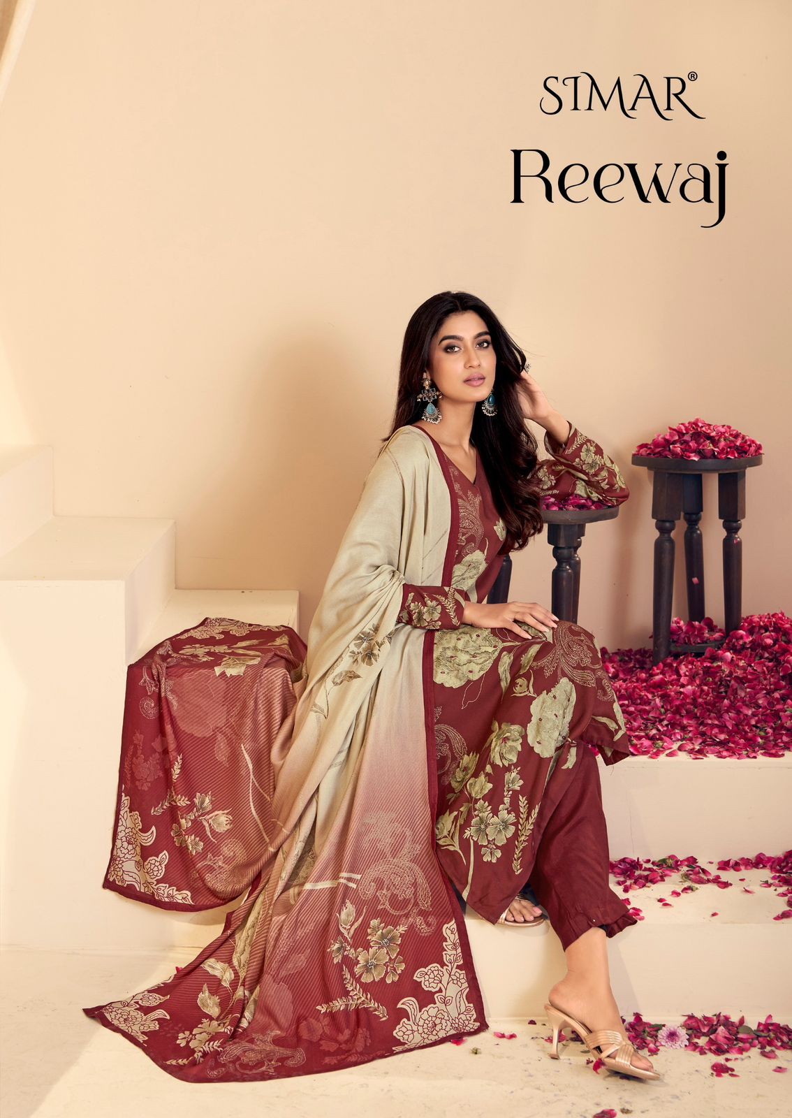Reewaj Simar Pashmina Suits Wholesale Price