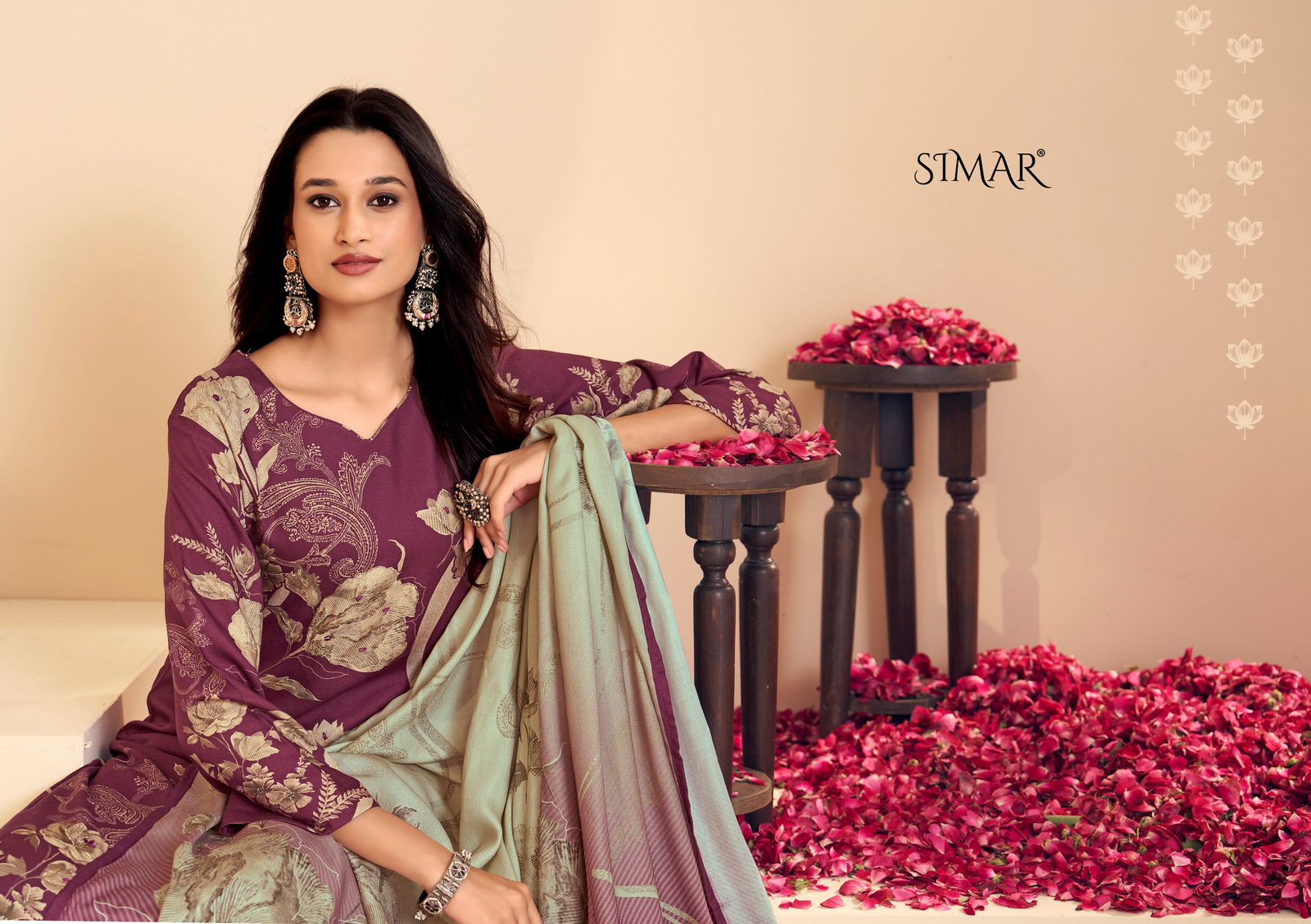 Reewaj Simar Pashmina Suits Wholesale Price