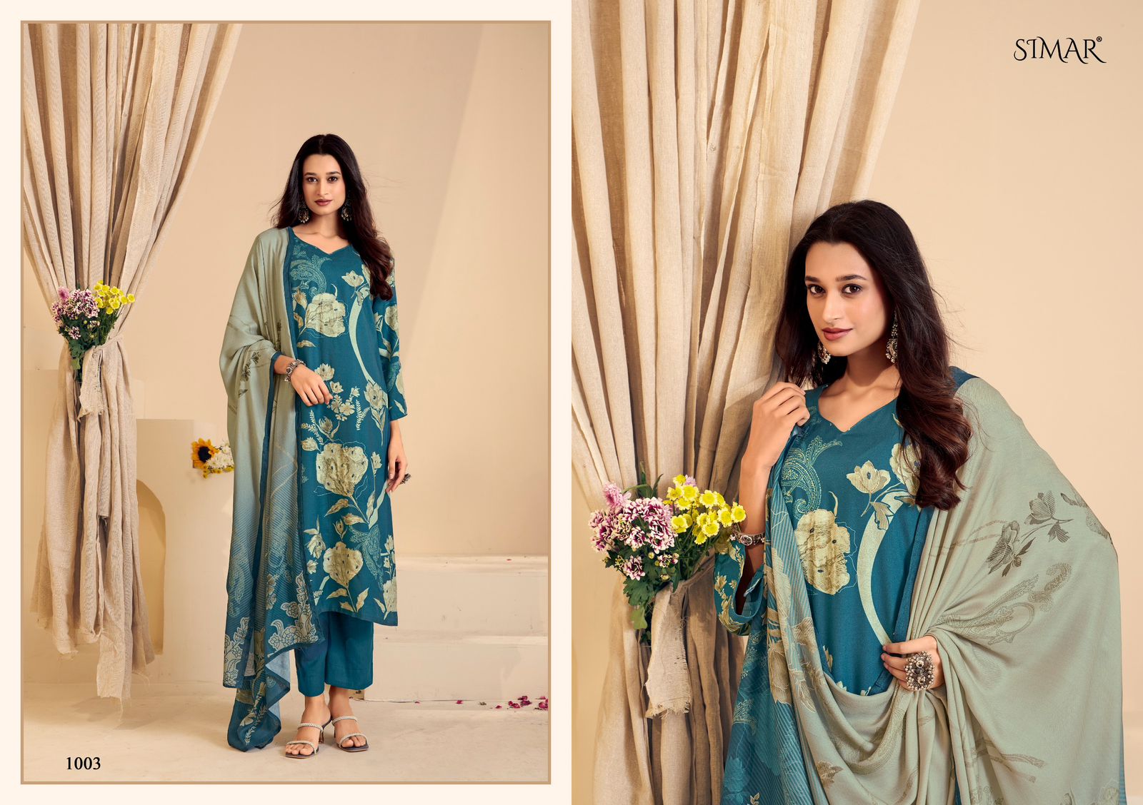 Reewaj Simar Pashmina Suits Wholesale Price
