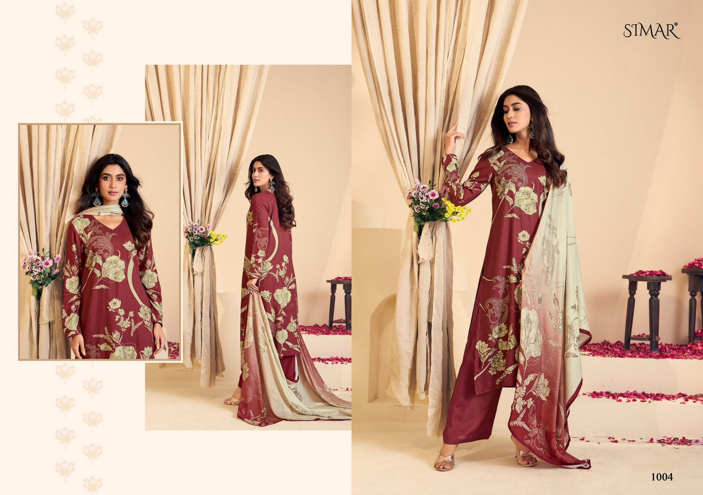 Reewaj Simar Pashmina Suits Wholesale Price