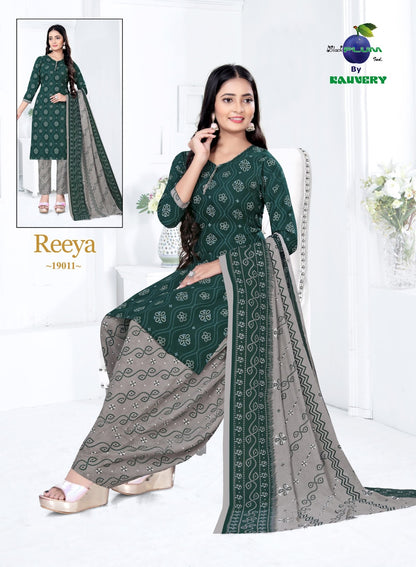 Reeya Vol 19 Black Plum Readymade Cotton Patiyala Suits Wholesale Rate