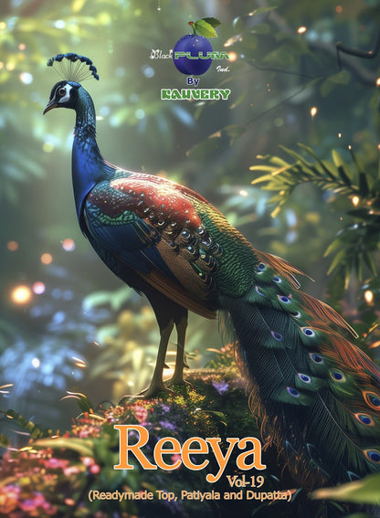 Reeya Vol 19 Black Plum Readymade Cotton Patiyala Suits Wholesale Rate