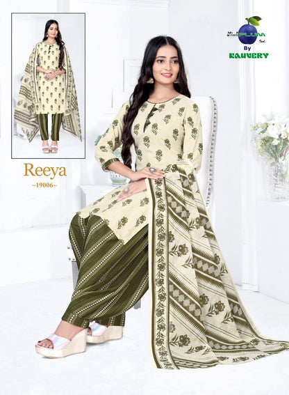 Reeya Vol 19 Black Plum Readymade Cotton Patiyala Suits Wholesale Rate