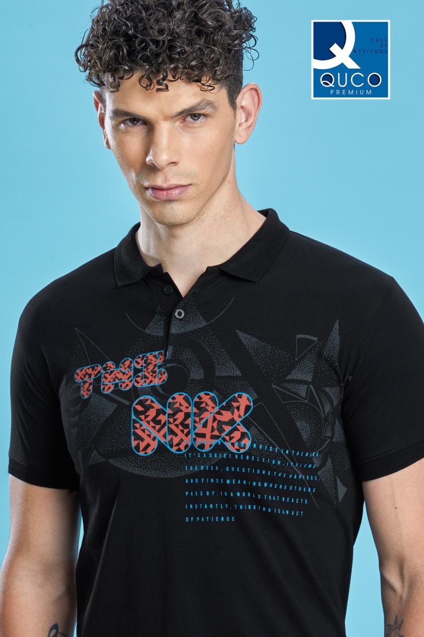 Ref No Vn 886 Quco Premium Cotton Mens Tshirts Wholesaler Gujarat