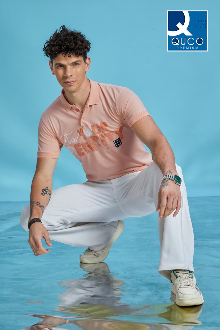 Ref No Vn 886 Quco Premium Cotton Mens Tshirts Wholesaler Gujarat