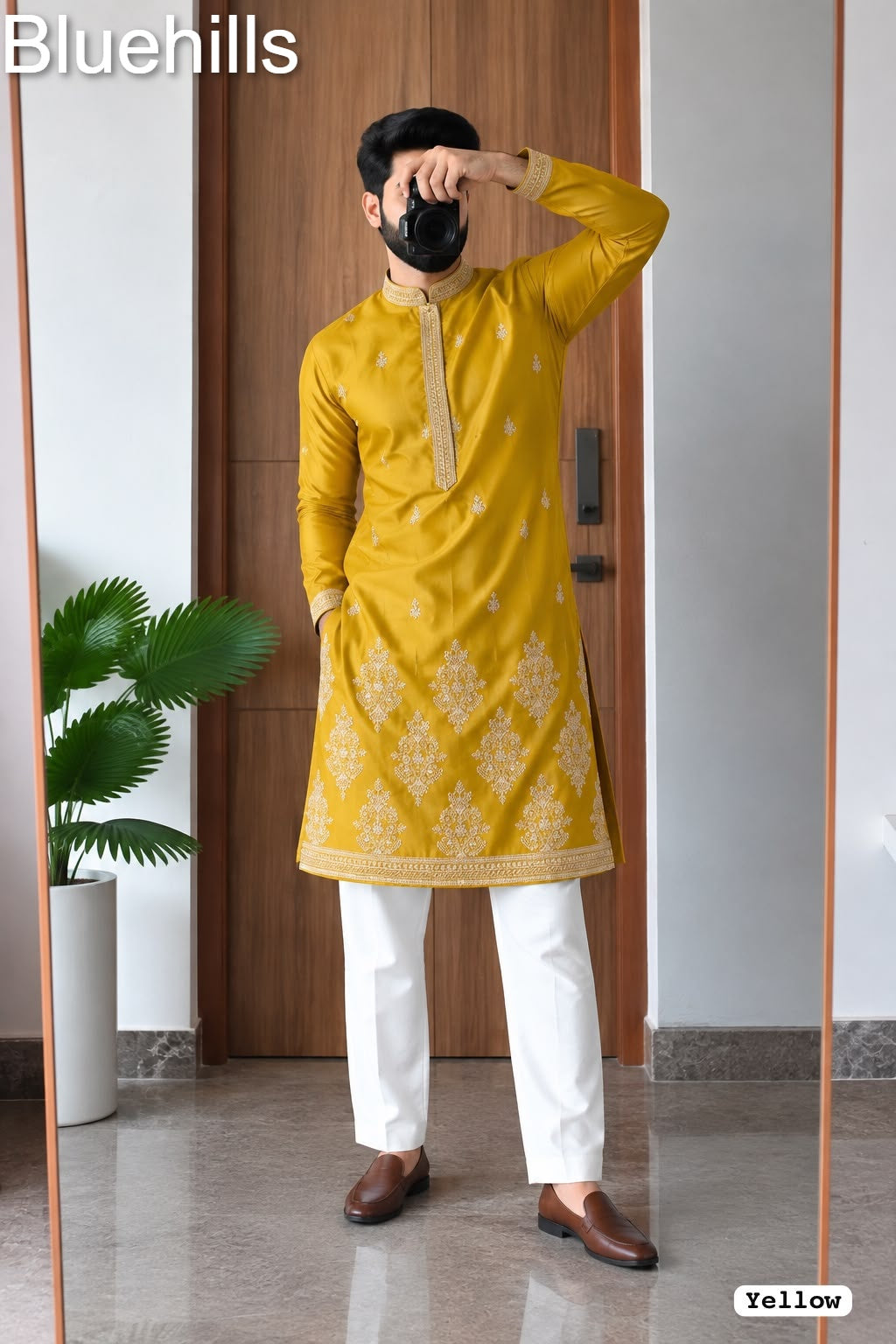 Regal Couture 2.0 Bluehills Rayon Silk Mens Kurta Pajama Wholesale Price
