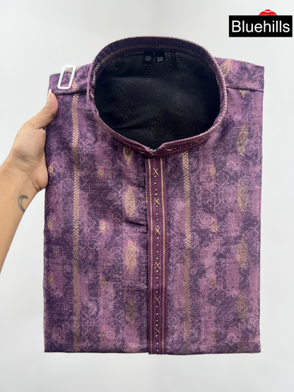 Regal Couture Bluehills Silk Jacquard Mens Kurta Pajama Manufacturer India