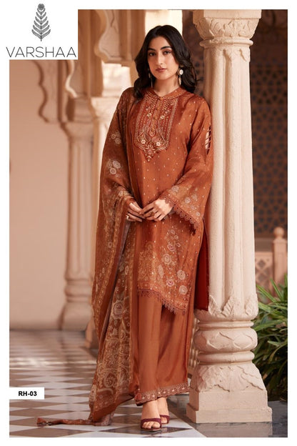 Rehaa Varshaa Viscose Plazzo Style Suits Supplier India