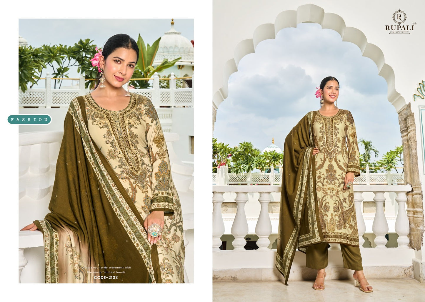 Rehana Rupali Pashmina Suits Wholesaler Ahmedabad