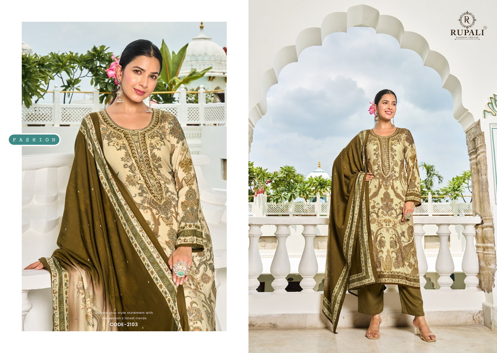 Rehana Rupali Pashmina Suits Wholesaler Ahmedabad