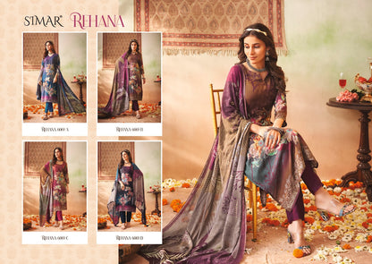 Rehana Simar Muslin Pant Style Suits Wholesaler