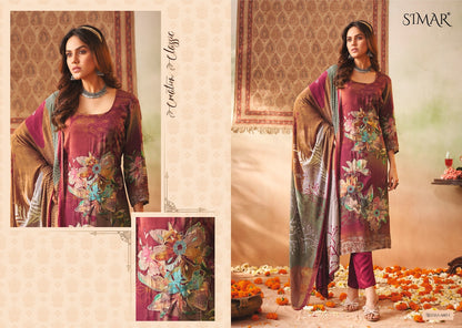 Rehana Simar Muslin Pant Style Suits Wholesaler