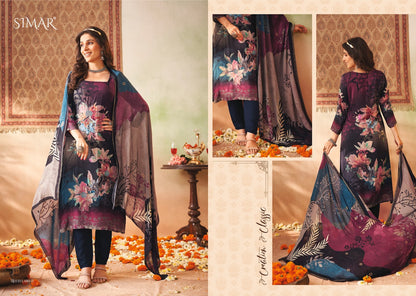 Rehana Simar Muslin Pant Style Suits Wholesaler