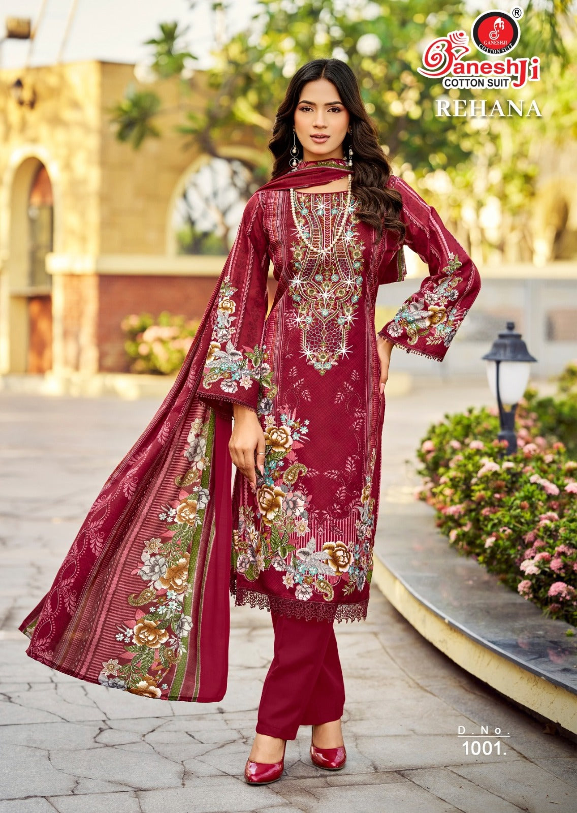 Rehana Vol 1 Ganeshji Mix Cotton Karachi Salwar Suits Wholesaler