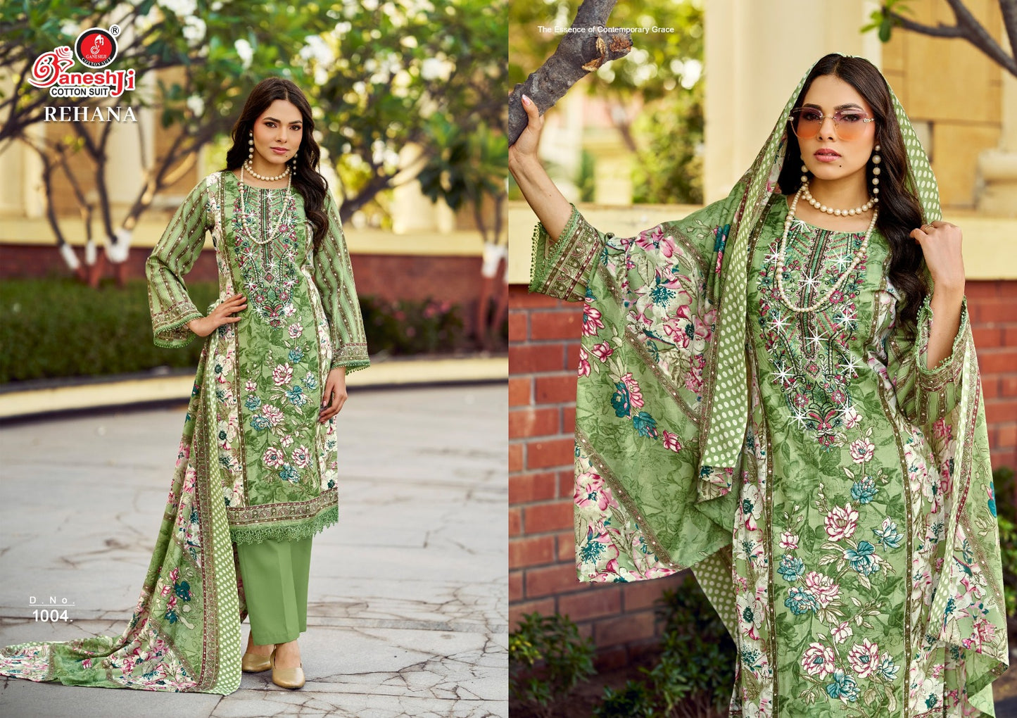 Rehana Vol 1 Ganeshji Mix Cotton Karachi Salwar Suits Wholesaler