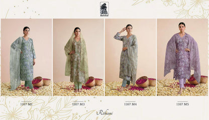 Rehani Sahiba Bemberg Muslin Pant Style Suits Manufacturer