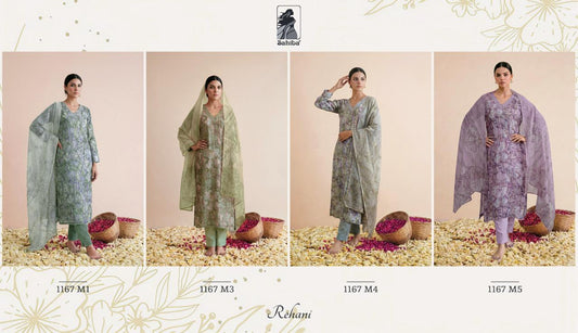 Rehani Sahiba Bemberg Muslin Pant Style Suits Manufacturer