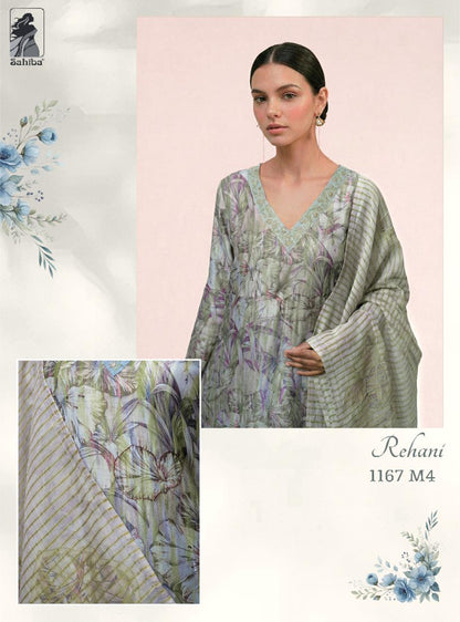 Rehani Sahiba Bemberg Muslin Pant Style Suits Manufacturer