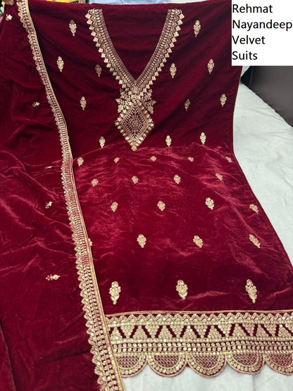 Rehmat Nayandeep Velvet Suits Manufacturer
