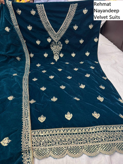 Rehmat Nayandeep Velvet Suits Manufacturer