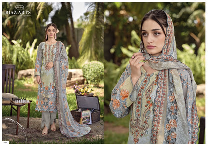 Rehmat Riaz Art Lawn Cotton Karachi Salwar Suits Wholesale Rate