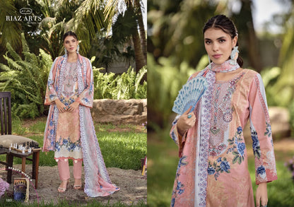 Rehmat Riaz Art Lawn Cotton Karachi Salwar Suits Wholesale Rate