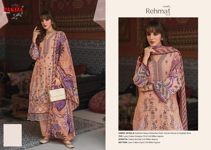 Rehmat Vol 21 Pakiza Prints Lawn Cotton Karachi Salwar Suits Manufacturer Ahmedabad