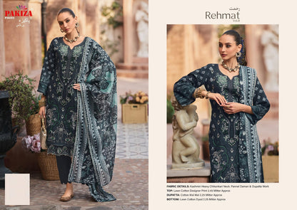 Rehmat Vol 21 Pakiza Prints Lawn Cotton Karachi Salwar Suits Manufacturer Ahmedabad