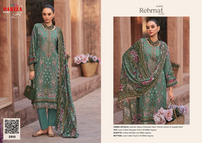 Rehmat Vol 29 Pakiza Prints Lawn Cotton Karachi Salwar Suits Wholesale Price