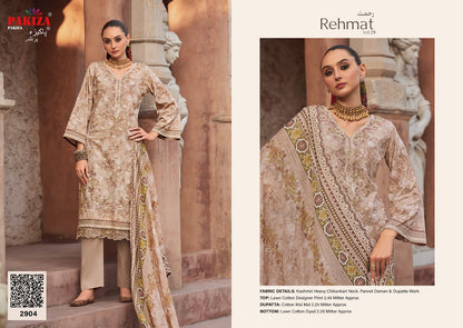 Rehmat Vol 29 Pakiza Prints Lawn Cotton Karachi Salwar Suits Wholesale Price