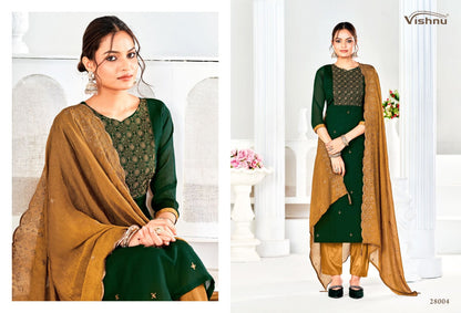 Rehnuma 2 Vishnu Impex Silk Pant Style Suits Supplier India