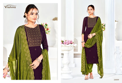 Rehnuma 2 Vishnu Impex Silk Pant Style Suits Supplier India
