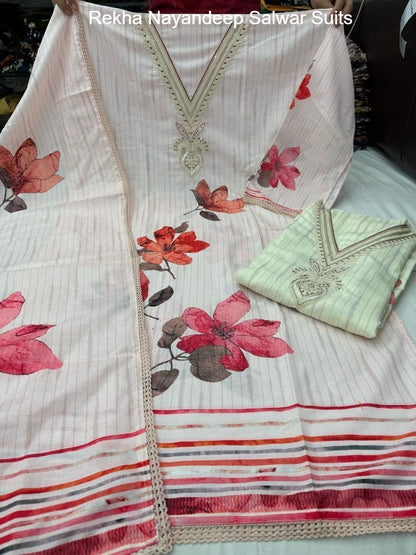 Rekha Nayandeep Linen Salwar Suits Supplier