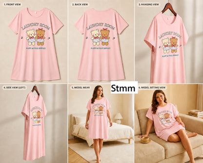 Relaxed Fit Stmm Lycra Short Night Gown Manufacturer Gujarat