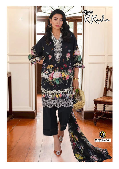 Remix K Kasha Heavy Cotton Luxury Collection Keval Fab Karachi Readymade Suits Exporter India