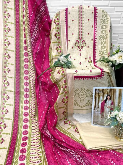 Remix K Kasha Heavy Cotton Luxury Collection Keval Fab Karachi Salwar Suits Wholesale Price