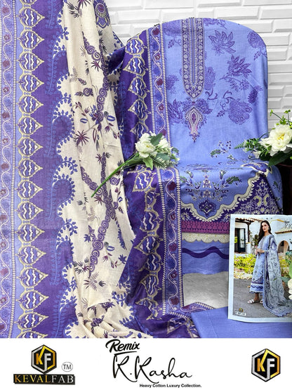 Remix K Kasha Heavy Cotton Luxury Collection Keval Fab Karachi Salwar Suits Wholesale Price
