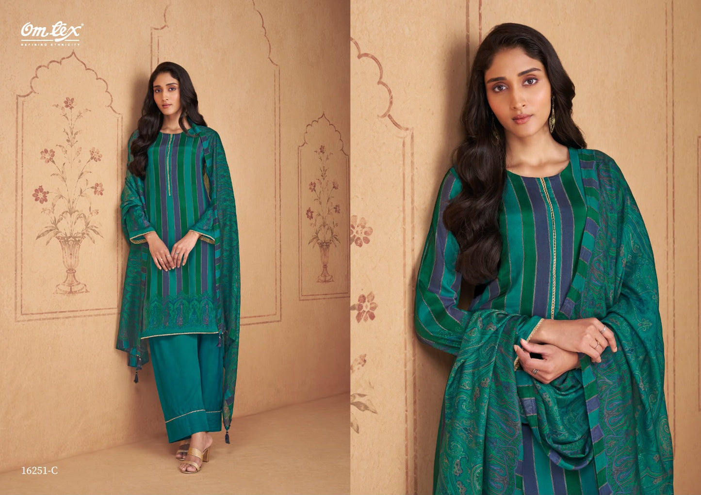 Renata Omtex Muslin Silk Pant Style Suits Supplier India