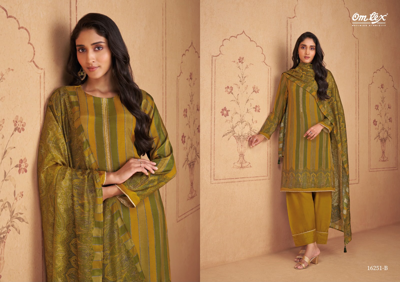 Renata Omtex Muslin Silk Pant Style Suits Supplier India