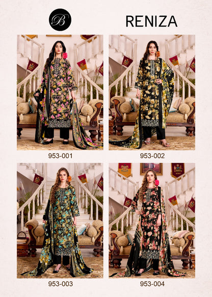 Reniza Belliza Designer Studio Viscose Rayon Karachi Salwar Suits Wholesaler